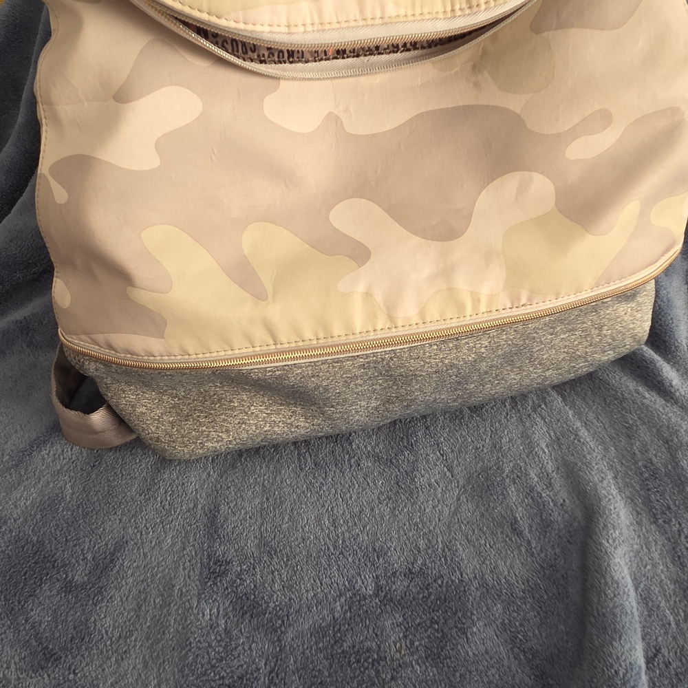 Camouflage Backpack with Gray Base